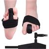 Generic 2 paia di stecca per dita dei piedi per il supporto delle dita rotte, adatta per uomini e donne, protegge le dita dal secondo al mignolo, nero