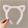 ZANZER Orecchie di gatto Fascia per capelli da donna Fascia per capelli in velluto di lana Copricapo Ragazza Lavare in peluche Cerchietto per capelli Accessori per capelli Autunno e inverno