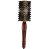 3VE Progress 2205 - Spazzola per capelli con manico in legno con puntale e setole in cinghiale rinforzato, diametro 72 mm