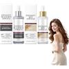VKaoess Esfoliante al riso bianco e nero per viso e corpo, innovativa tecnologia Peel Shot e idratante minimizzatore dei pori, formulato per tutti i tipi di pelle con niacinamide (Nero & Bianco)