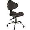COSI NAILS Sedia in similpelle nera ergonomica regolabile per ricostruzione unghie - nail salon - extension ciglia