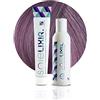 Pop Italy Soielixir Tinta Permanente per Capelli in crema SENZA Resorcina, Parafenilendiammina e Ammoniaca 93 Colori - 100 ml - (Pack Tinta + Ossigeno 10 vol. - Viola Chiaro Pastello)