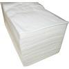 Plasticaps Spun-Lace - Asciugamani usa e getta, 40 x 80 cm, 100 pezzi, per mop, speciale potere attrazione della polvere, parrucchieri/estetica, colore: bianco