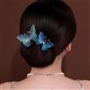 JHzood Elegante Arricciatore Per Capelli Pigro, Creatore Di Bun A Farfalla, Accessori Per Capelli Per Bun Con Torsione Francese, Clip Per Treccia A Spirale Semplice E Veloce (Blue Butterfly)