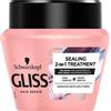 Gliss Schwarzkopf Gliss Split Ends Miracle Sealing 2 in 1, maschera per il trattamento dei capelli danneggiati a doppia punta, 300 ml