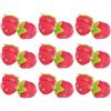 Generisch Strawberry Heatless Curlers, Strawberry Hair Rollers, Soft Sponge Foam Curling Tools for Women, Overnight Sleep Hair Curlers for Comfortable No-Heat Curls (18 pezzi, taglia unica)