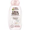 Garnier Ultra Dolce Shampoo Delicatezza d'Avena per Capelli Delicati con Crema di Riso e Latte d'Avena senza Parabeni, Confezione da 2 x 300 ml