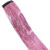 Wambere 8 extension per capelli sintetici con clip, accessori per capelli per ragazze, ciocche di capelli colorate, 50 cm, per donne, ragazze, feste, festival, cosplay, rosa