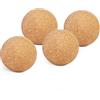 Yoga Studio Set di 4 palline da massaggio in sughero senza marchio, per terapia dei punti trigger, rullo in sughero per tensione muscolare, sollievo profondo dei tessuti, set da 4 (6 cm)