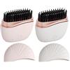 Generico Spazzola Lisciante Per Capelli Senza Fili, 2pcs Pettine Piastra Senza Fili, Pettine Lisciante Portatile, Hair Straightener, Piastra Per Capelli, 2 Impostazioni Di Calore