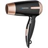 BLAUPUNKT Asciugacapelli piccolo, asciugacapelli da viaggio, asciugatura rapida, 1200 W, 3 livelli di temperatura, 2 livelli di ventilazione, funzione aria fredda, manico pieghevole, compatto, colore
