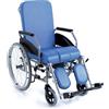 p age Sedia Comoda Reclinabile 48 cm a Telaio Rigido con Ruote Grandi Posteriori Moretti RC340-48