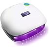 K2 Store - Lampada UV LED per Unghie 48W Asciugatrice Professionale per Gel e Manicure Shellac con 4 Impostazioni di Timer, Display LCD, Sensore Automatico e Funzione di Asciugatura Rapida.