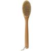 UPTALY 1 spazzola da bagno in crine di cavallo da 41 cm (dimensioni della testa ovale: 13 cm x 7.3 cm), con manico in legno di faggio, pezzo intero di legno massiccio senza giunzioni, spazzola per il