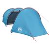 vidaXL Tenda da Campeggio a Tunnel per 4 Persone Blu Impermeabile