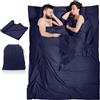 Coyonce Sacco Lenzuolo per 2 Persone 220x180 cm, Ultraleggero Sacco a Pelo Lenzuolo Sacco a Pelo Adulti Lenzuola a Sacco da Viaggio Campeggio Sacco Letto