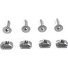 NVOQILIN 4Pcs Surfboard Hydrofoil Viti 8mm/6mm Montaggio T-Dado E Viti Per Sport Acquatici Aliscafo Montaggio Dado T