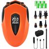 UOEONR Pompa ad aria elettrica, 20 psi, ad alta pressione, pompa ad aria elettrica SUP, 12000 mAh, batteria ricaricabile, con luce LED, 12 V DC, per gommoni, materassi ad aria