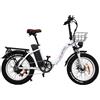 KIMDYMA Bici Elettrica Pieghevole 20 Pollici per Adulti | Batteria 48V 15Ah Rimovibile | Fino a 90KM Autonomia | City Bike e Tutto Terreno | Pneumatici Fat 20x4.0 | Display LCD | Motore 250W
