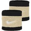 Nike Swoosh Writbands Coppia Polsini Tergisudore Tennis Spugna (BLACK/TEAM GOLD/WHITE)