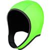 Aymzbd Cappuccio da Immersione, Cappuccio da Surf Termico, Cappuccio in Neoprene da 3 Mm, Cappello da Surf per Adulti, Cappello da Surf per Canoa, Kayak, Spo, Verde Fluorescente