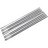 Eawfgtuw Set di 5 raggi piatti dritti in acciaio 261/263/265/272/275/277/282/290 mm, neri, per raggi ruota per bici da strada e mountain bike (282 mm)