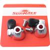 Sunrace AT82 Attacchi al Telaio in Alluminio, Argento