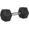 VirtuFit Hexa Dumbbell Pro - Manubrio Corto - Peso da Fitness - 10 kg - Venduto Singolarmente
