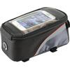 MVTEK Borsa EASY WAY. Borsa per bicicletta con portacellulare 20x9x11cm. Borsa telaio bici con aggancio al piantone, tubo con portacellulare e foro ermetico per cavetti. Facile installazione.