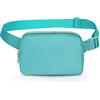 Hixingo Marsupio Uomo Donna Marsupio Running Piccolo Marsupio Sportivo con Cintura Regolabile Marsupio Borsa Borsa a Tracolla per Corsa Ciclismo Escursionismo Viaggio (20x5x14cm,Blu Cielo)