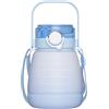 Lukery Borracce Sportive Plastica, Stile Colore Gradiente 1300ml Bottiglie per Bere Acqua Bottiglia Acqua con Cannuccia per Bambini Uomo Donna, Palestra Bicicletta Scuola Ciclismo (Blu)