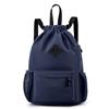 Hixingo Borsa con Coulisse Sacca Sportiva, Grande capacità Zaino Sacchetta da Palestra per Uomo Donna Adulto, Leggera Sacca Zaino per Palestra, Viaggi, Yoga, Piscina, Spiaggia (34x15x47cm,Blu Navy)