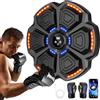 EagerMinds Music Boxing Machine Adulti,9 modalità di velocità Macchina da Box Musicale Pugile con Guanti da Boxe,LED Parete Tira Pugni con Musica,Supporta Bluetooth,regolazione della velocità