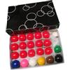 MotiveTech 22 Pezzi Mini Biliardo Palline Set Completo Tavolo Snooker Palline Resina Adatto Bambini Decorazione Regalo, 38mm