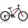 Dino Bikes Bicicletta Bambino 20 pollici Nero e Rosso