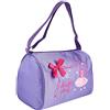 equlup Borsa Da Nuoto per Danza Classica, 27x16x20 Cm/10,6x6,3x7,9 Pollici Zaino Carino per Danza Classica Borsa a Tracolla Regolabile per Danza Classica per Accessori Da Danza (Rosa)