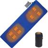 WLDOCA Tappetino riscaldante USB Tappetino riscaldante multifunzionale con 7 zone di riscaldamento per tenda da trekking con zaino in spalla da campeggio Yoga,A,1