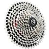 YETGFBH Ruota Libera per Bici, Pacco Pignoni Cassetta MTB Ultraleggera CNC 10/11/12 velocità 46-52T Ruota Libera HG Trasmissione XT(11S 11-52T Silver)