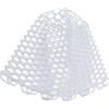 Generic Net di Pesca Estendibile, Rete di Ricambio di Pesca in Gomma per la Rete di Pieghevole in Gomma Pulita Sacca da a Mosca di Atterraggio per la profondità Bianca di 21 Cm Bianca