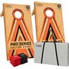DOCTOR SPORT Dr Sport Cornhole Pro+ Set 120 × 60 cm - Legno (senza legno pressato) - ca. 14 kg per tavola - 8 Bean Bags & Borsa per il trasporto (2)