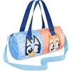 BlueY Borsone Palestra Bambina, Borsa da Weekend con Tasche Cerniera (Blu)