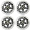 Nils Extreme Ruote rotelle di ricambio pattini PU 84mm/82A 4pz + cuscinetti ABEC7 8pz Nils