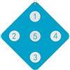 Generico Attrezzatura di addestramento di scherma, obiettivi per la scherma - Pratica target di scherma montata a parete | Giochi di attrezzatura compatta, strumento ausiliario domestico con cinque tori per la