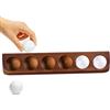 Generico Espositore per Palline da Golf - Supporto Legno 6 Posti per Palle da Golf - Decorazione per Armadio Scaffale Collezione per Appassionati di per Scrivanie Soggiorno Studio Casa Librerie