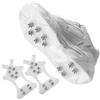 MDSIOKHJ Ramponi 1 Pair Shoes Crampons 10 Stainless Steel Teeth Covers Spikes Snow Traction Ice Cleat Walking Winter Boots Gripper per Scarponi(M)