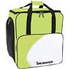 Brubaker HENRY BRUBAKER - Zaino 'Lake Placid' per scarponi da sci, contiene tutto l'occorrente, compreso il casco, Adulto (Unisex), Green - Grün/Weiß