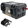 HSSYTZOUL Batteria al Litio 12V 24V Batteria al Litio di Propulsione 60Ah-200Ah Built-in BMS per Barca Elettrica Barca da Pesca Elica Batteria di Propulsione Marina con Caricabatterie,24v,150AH