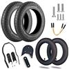 HORO.ES Kit Pneumatici rinforzati da 10 con camere d'aria e distanziatori 3D per scooter Xiaomi M365/PRO (WBLACK V2)