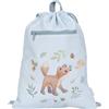 Little Dutch Sacca sportiva per bambini, colore: blu, Forest Friends Blu, 38x29 cm