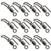 babominimer Girelle a cascata per attrezzatura da pesca in mare con struttura in acciaio inossidabile 304, dimensioni 18 mm e clip a scatto per attrezzatura terminale